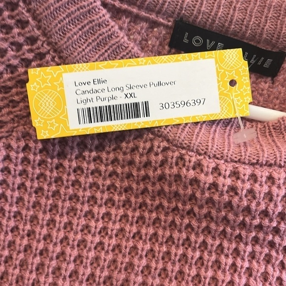 🆕 Love Ellie - Long Sleeve pullover sweater - girls size XXL.  Pink - Picture 3 of 13